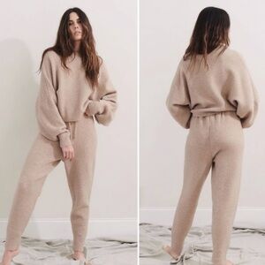 Nanushka coba knit joggers / wool sweatpants